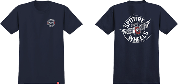 SPITFIRE FLYING CLASS TSHIRTIC SS TSHIRT SMALL NAVY/WHT/RED