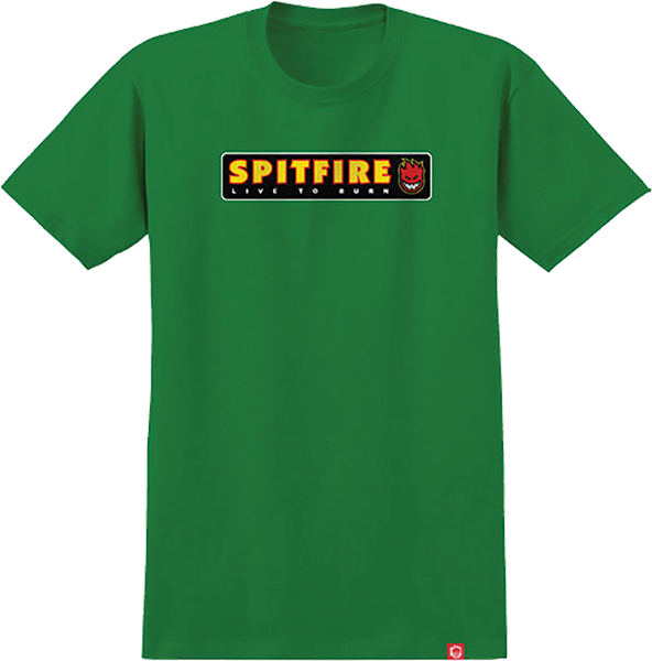 SPITFIRE LTB SS TSHIRT SMALL KELLY GREEN