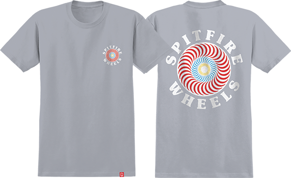 SPITFIRE OG CLASSIC FILL SS TSHIRT MEDIUM GRAVEL