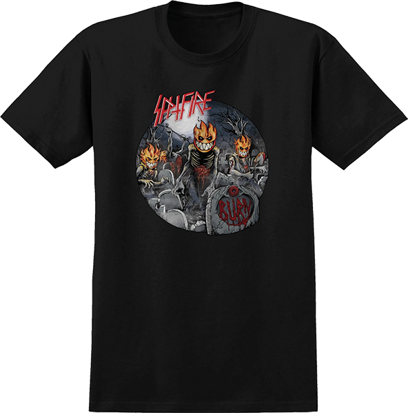 SPITFIRE UNDEAD SS TSHIRT SMALL BLACK