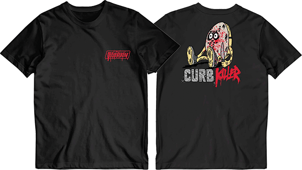 SLAPPY CURB KILLER SS TSHIRT MEDIUM BLACK