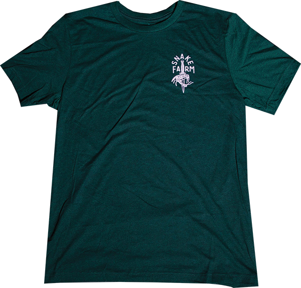 SNAKE FARM SIMPLICITEE SS TSHIRT SMALL-EMERALD HEATHER