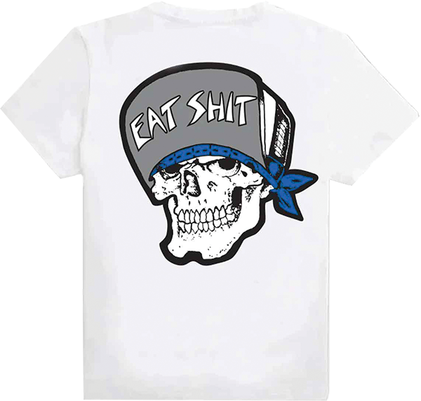 SUICIDAL SKATES EAT SHIT SS TSHIRT MEDIUM WHITE