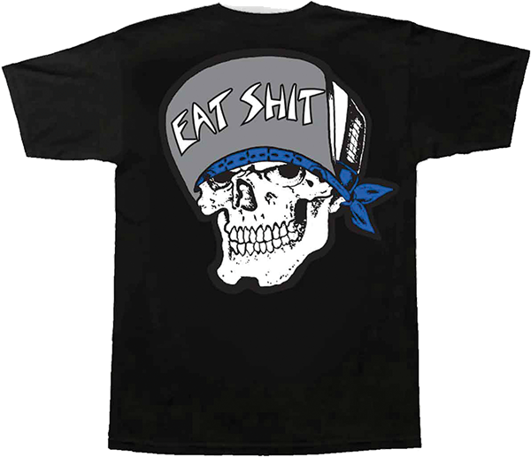 SUICIDAL SKATES EAT SHIT SS TSHIRT LARGE-BLACK