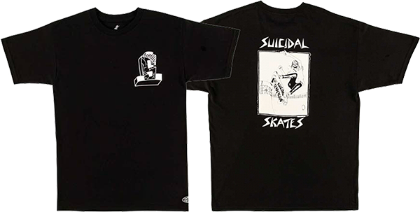 SUICIDAL SKATES POOL SKATER SS Tshirt M BLACK