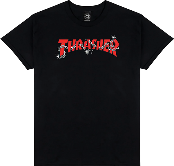 THRASHER DANIEL SHEPARD CHAINS SS TSHIRT XLARGE-BLACK
