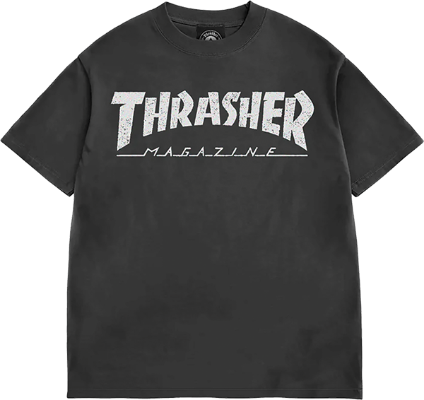 THRASHER MAG LOGO VINTAGE SS TSHIRT LARGE BLACK