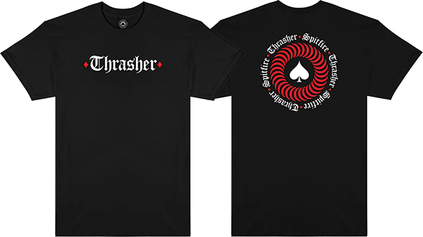 THRASHER SPITFIRE THE END OATH SHORT SLEEVE TSHIRT XLARGE BLACK