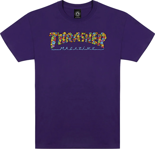THRASHER SPANKY LONG SMILE SS TSHIRT XLARGE-PURPLE