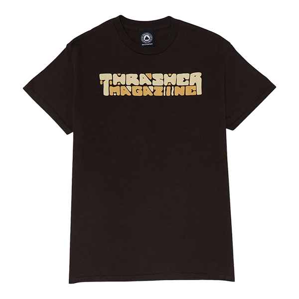 THRASHER BLOCKS SS TSHIRT LARGE DARK CHOC