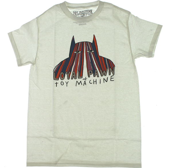 TOY MACHINE LOYAL PAWN SS TSHIRT MEDIUM-WHITE
