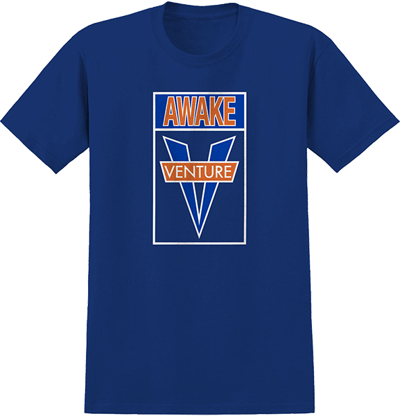 VENTURE AWAKE SS TSHIRT MEDIUM ROYAL/WHT/ORG/BLU