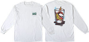 ANTI HERO FISH BOWL POCKET LS MEDIUM WHITE