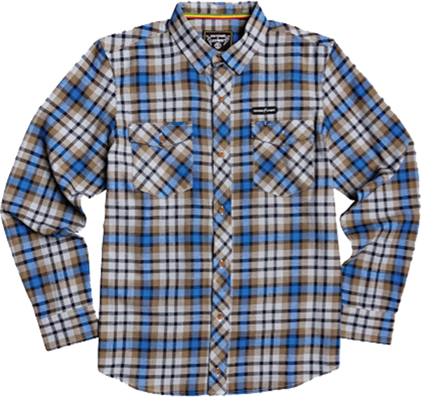 ELEMENT HUMAN RIGHTS LONGSLEEVE BUTTON UP SMALL BLUE