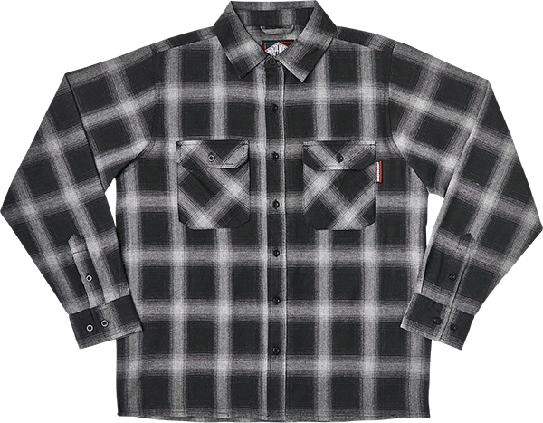 INDEPENDENT MISSION LS FLANNEL SMALL GREY PLAID