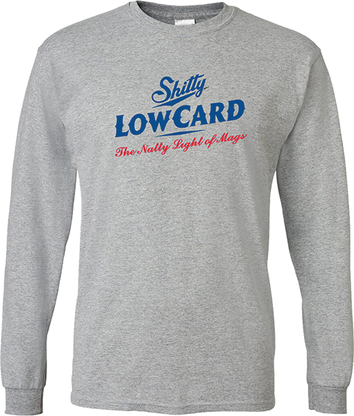 LOWCARD NATTY LOGO LONGSLEEVE MEDIUM HEATHER GREY