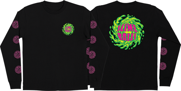 SLIME BALLS LOGO LS SMALL BLACK