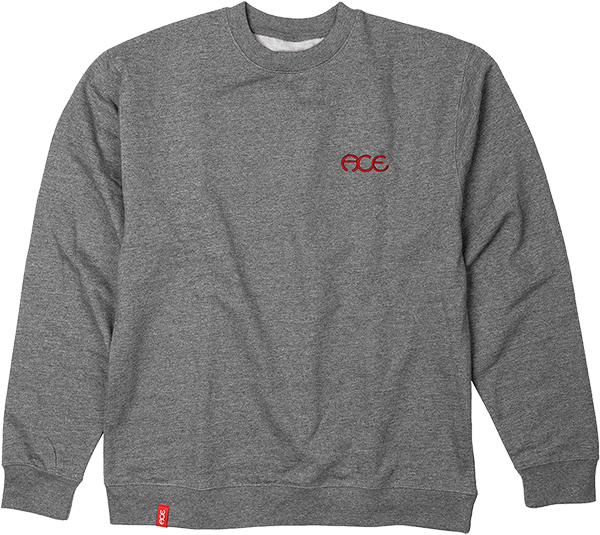 ACE HUTCH CREW/SWT SMALL GUNMETAL/RED