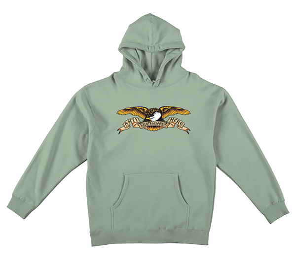 ANTI HERO EAGLE HOODIE SWEATSHIRT XSMALL DUSTY SAGE
