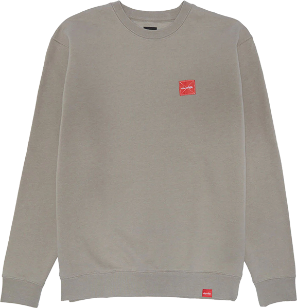 CHOCOLATE SQUARE LOGO CREW/SWT MEDIUM CEMENT GREY