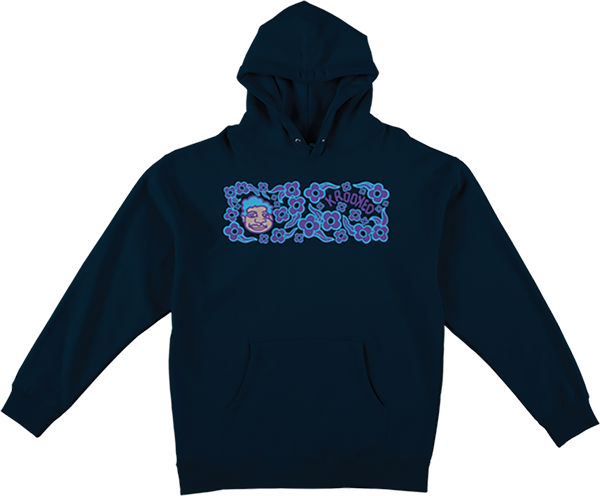 KROOKED SWEATPANTS REDUX HOODIE SWEATSHIRT MEDIUM NAVY