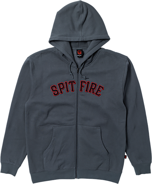 SPITFIRE SPITBALL ZIP HOODIE SMALL CHARCOAL