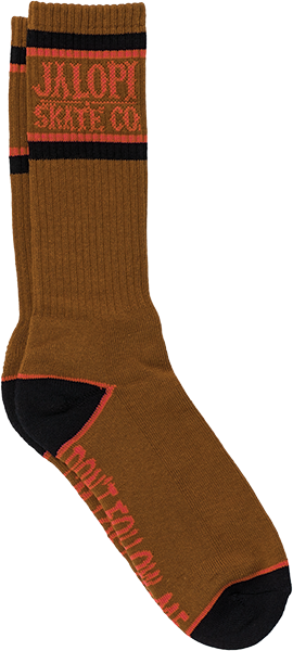ANTI HERO I'M LOST TOO CREW SOCK BROWN/ORG/BLK