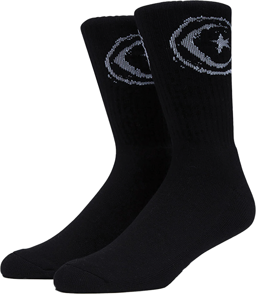 FOUNDATION STAR AND MOON SOCKS BLACK 1pr