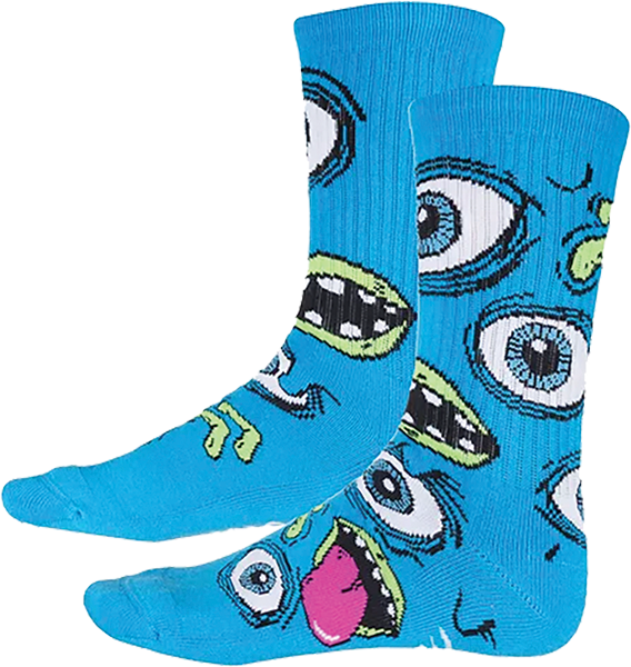 HEROIN MUTANT CREW SOCKS BLUE