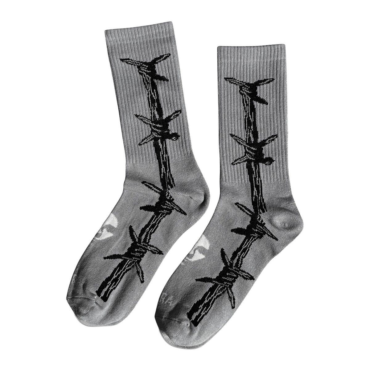 OPERA BARBWIRE CREW SOCKS GREY 1PR