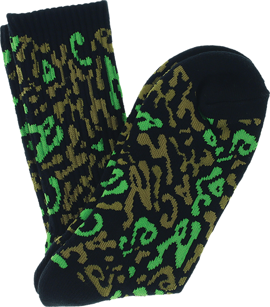 TOY MACHINE CAMO CREW SOCKS BLACK 1pr