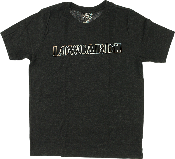 LOWCARD LOGO YTH SS SMALL CHARCOAL