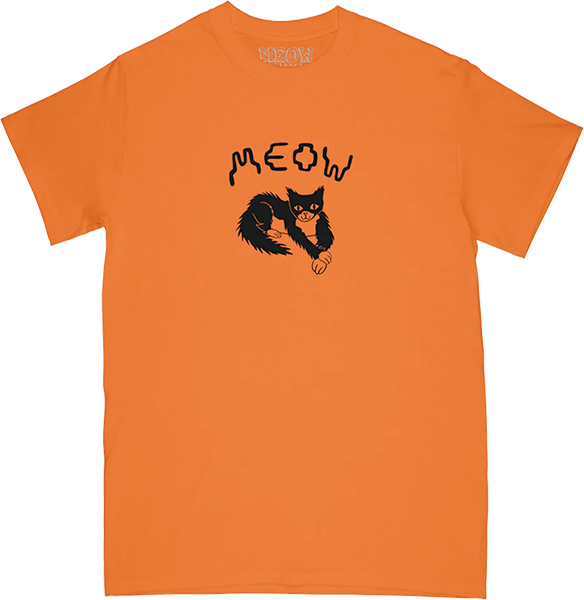 MEOW CROSS TSHIRT PAW YOUTH SS TSHIRT MEDIUM ORANGE