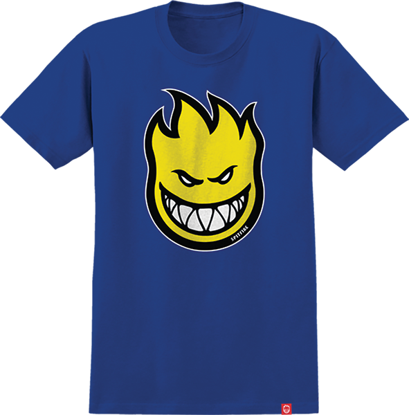 SPITFIRE BIGHEAD FILL YOUTH SS TSHIRT XLARGE ROYAL/YEL/WT/BK
