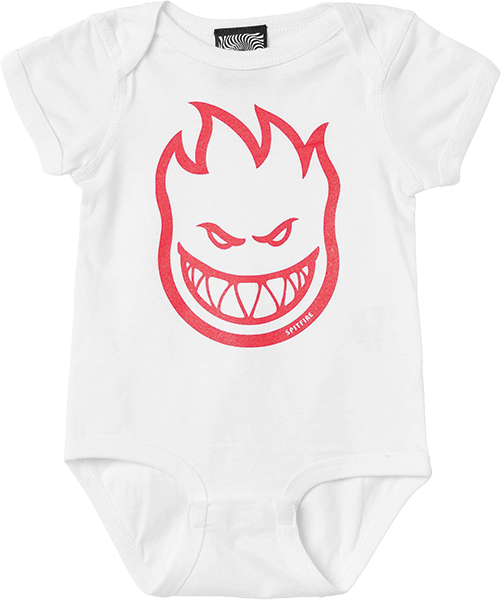 SPITFIRE BIGHEAD ONESIE 18M-WHT/RED