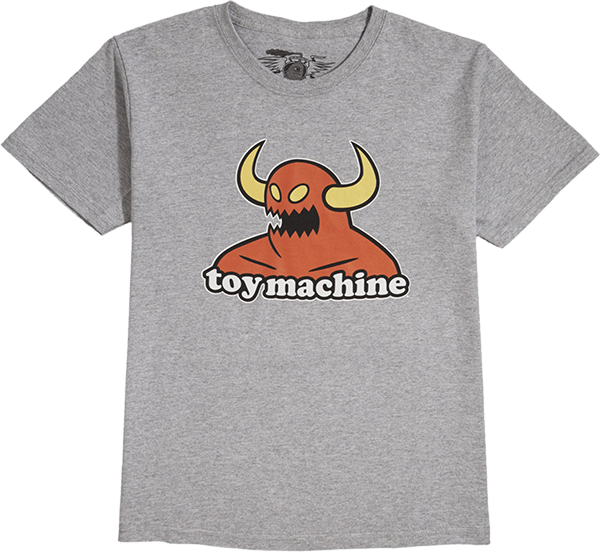 TOY MACHINE MONSTER YOUTH SS LARGE GREY
