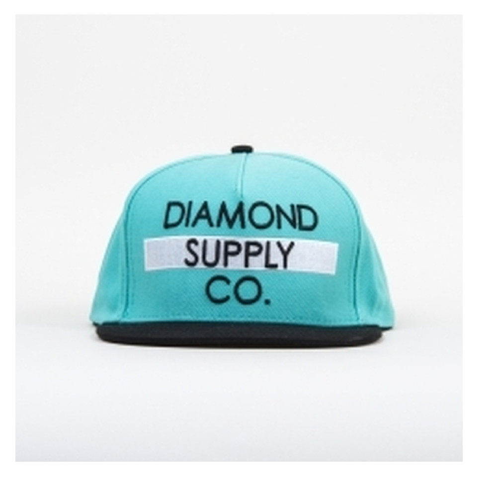Diamond Bar Logo Snapback Aqua
