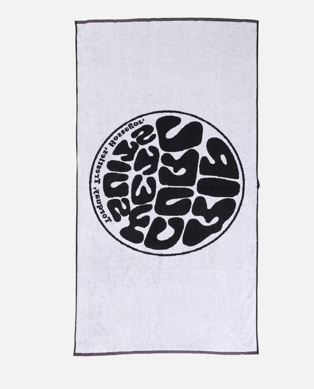 Rip Curl Logos Beach Towel Black White One Size