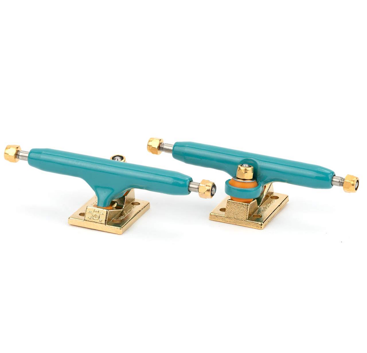 Blackriver Pro Fingerboard Trucks BRTs 3.0 Gold Turqoise 34mm