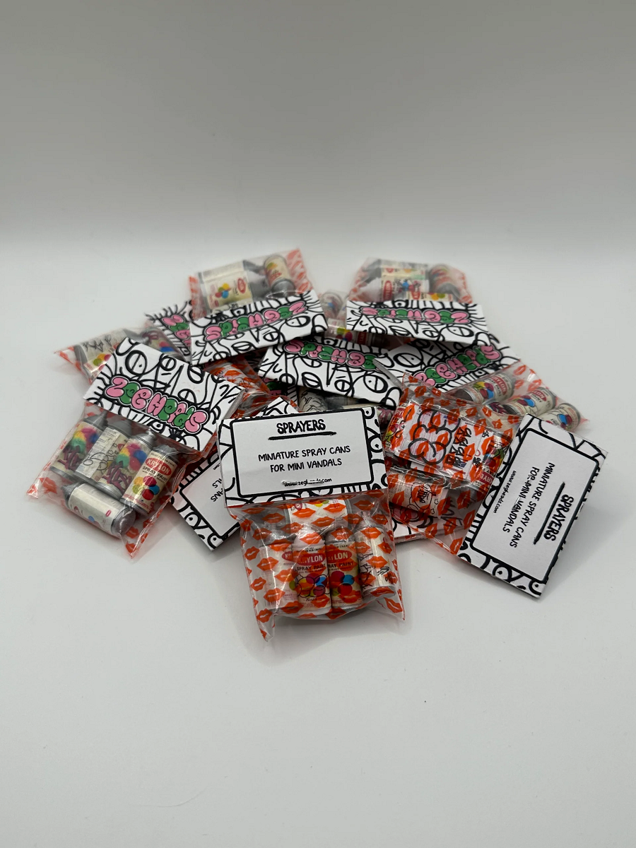 ZEGHEADS Sprayerz Cans Fingerboard Obstacle Assorted Colors 8 Pack