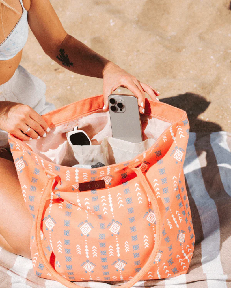 Sand Cloud Beach Tote Diamond MudCloth One Size