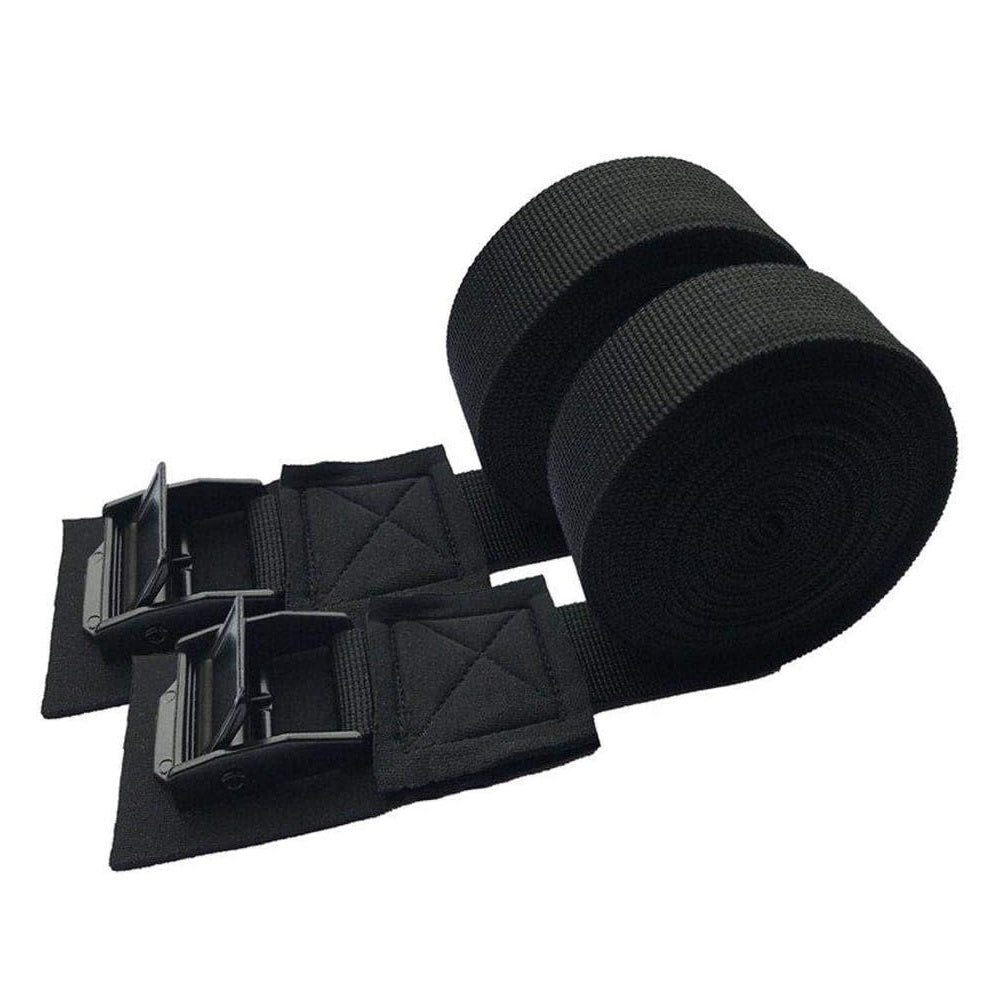 Block Surf Tie Down Straps 15foot Black 2pack