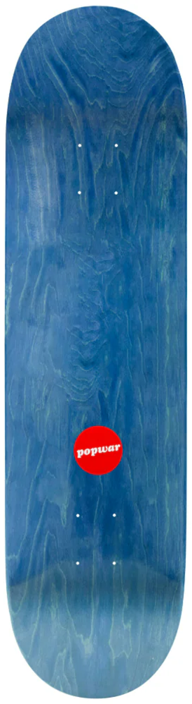 PopWar Gonzalez Aggrovator Skateboard Deck Blue 8.5