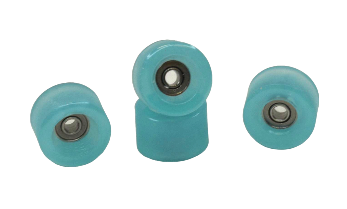 Social Bowl Offset Pro Fingerboard Wheels Turqoise Ice 7.6mmx4.9
