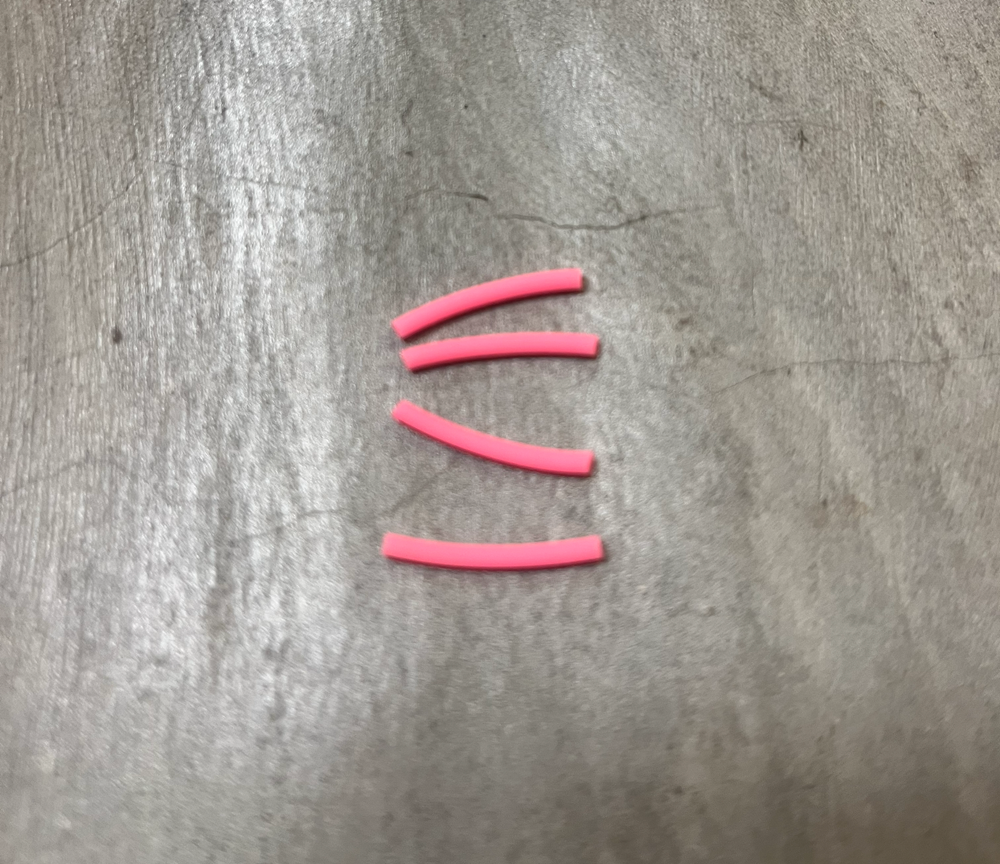 Social UnCut Fingerboard Pivot Cup Tubes Neon Pink 4 pack