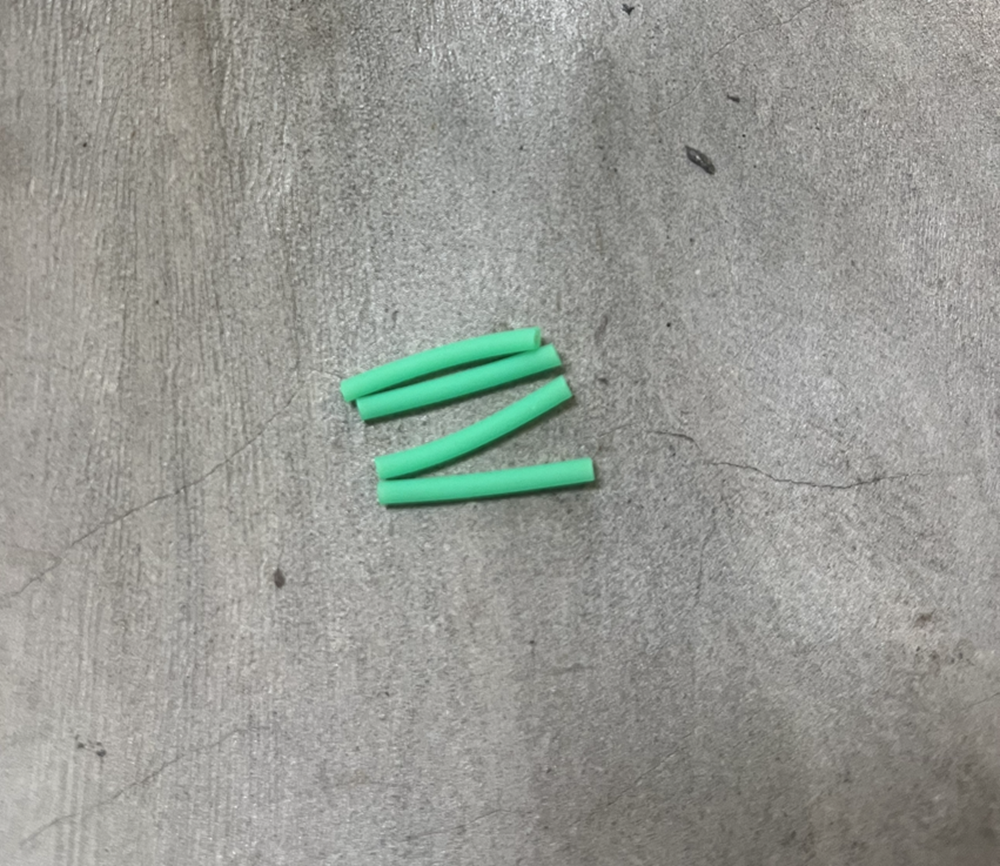 Social UnCut Fingerboard Pivot Cup Tubes Neon Green 4 pack