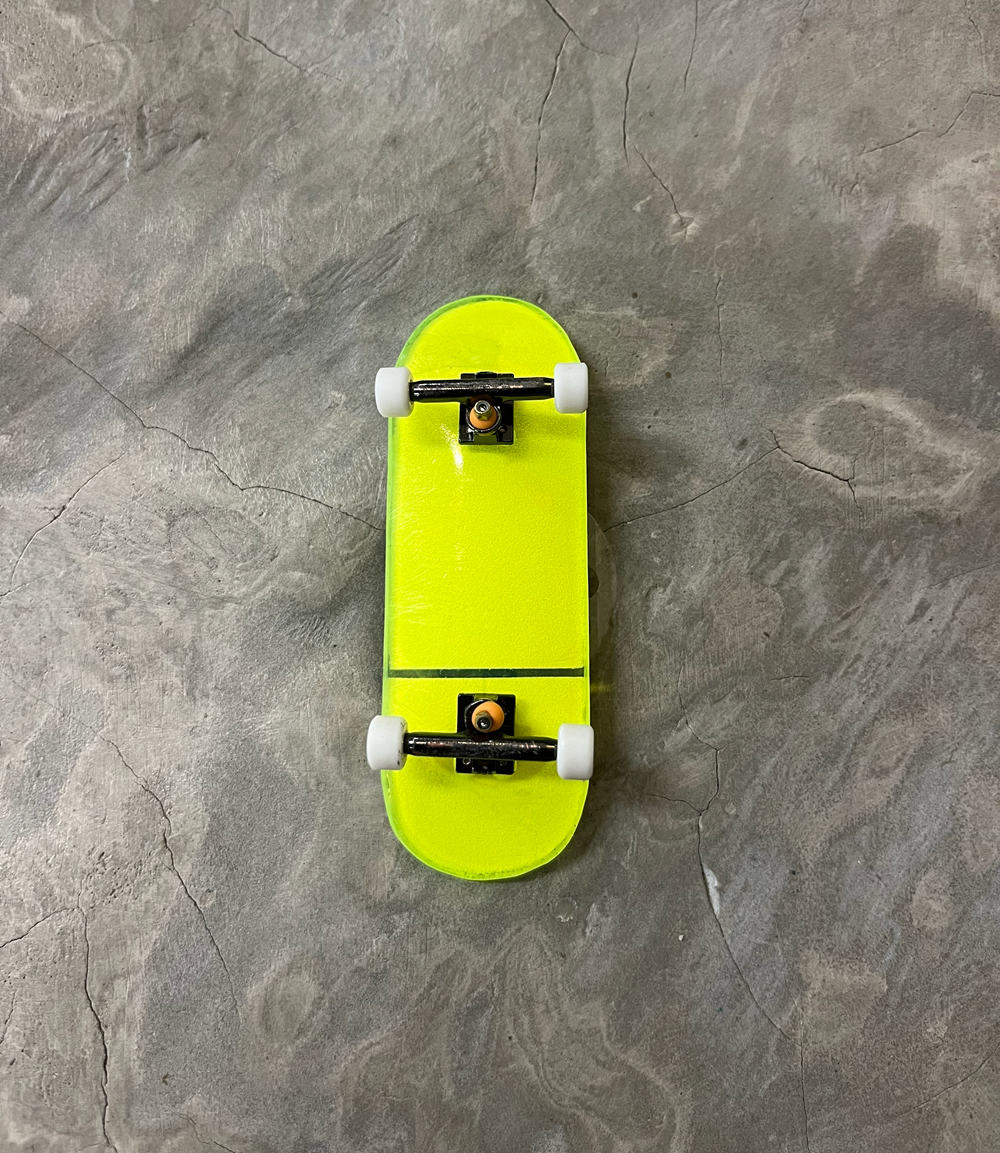 Social Clear Indy Resin Fingerboard Complete Yellow 33.5mm