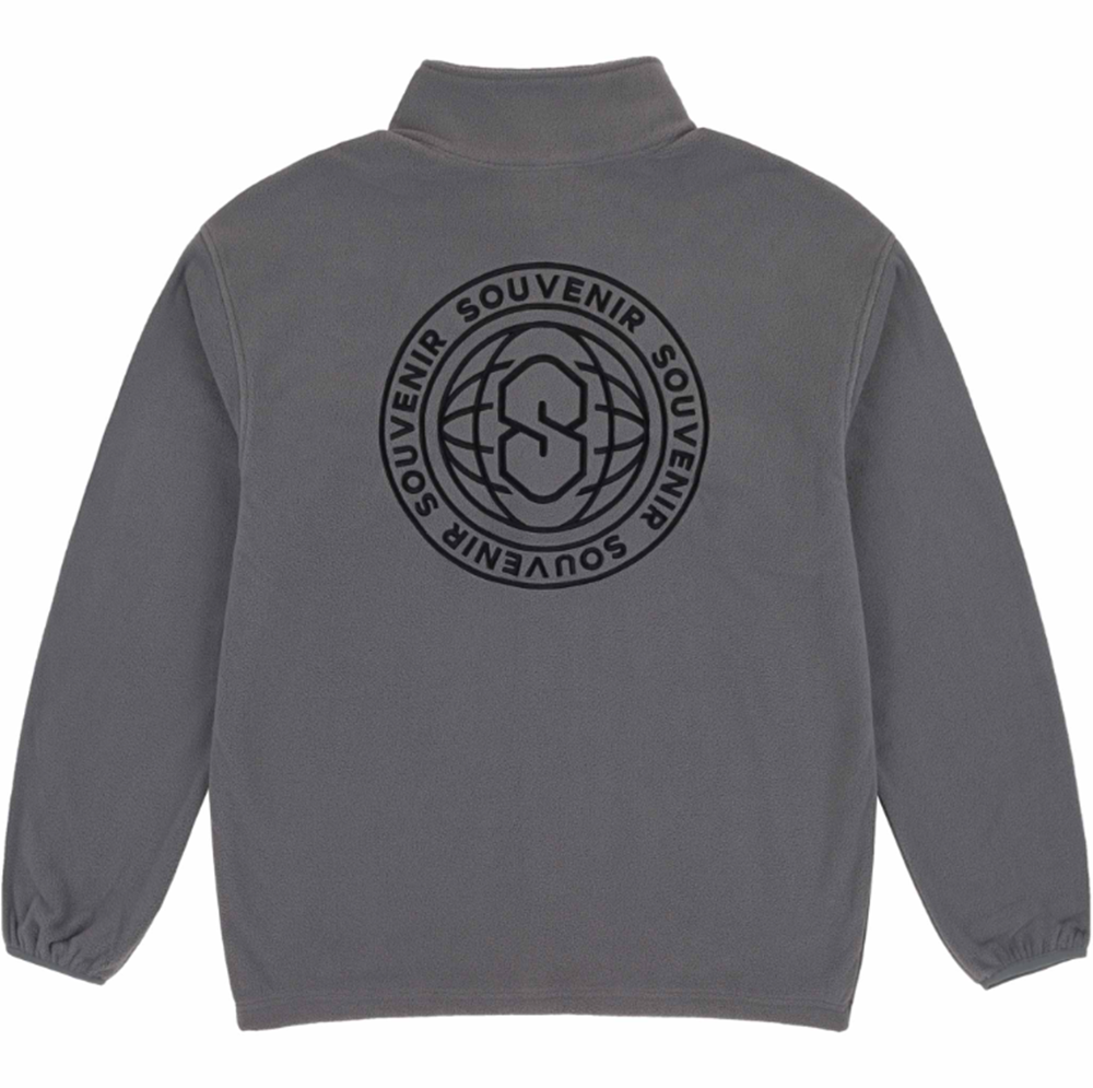 Souvenir Tech Fleece Zip Hoodie Mens Grey Cool