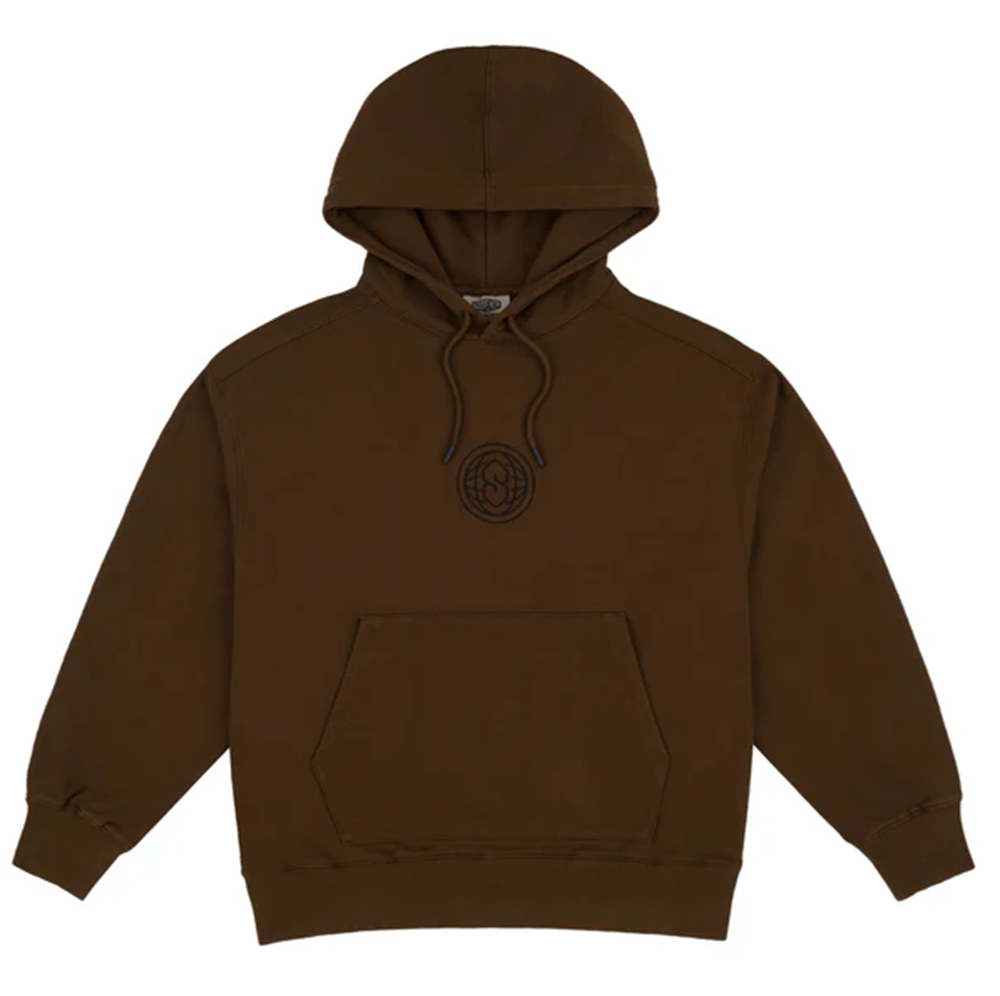 Souvenir Enzyme Wash Snow Hoodie Mens Milk Chocolate