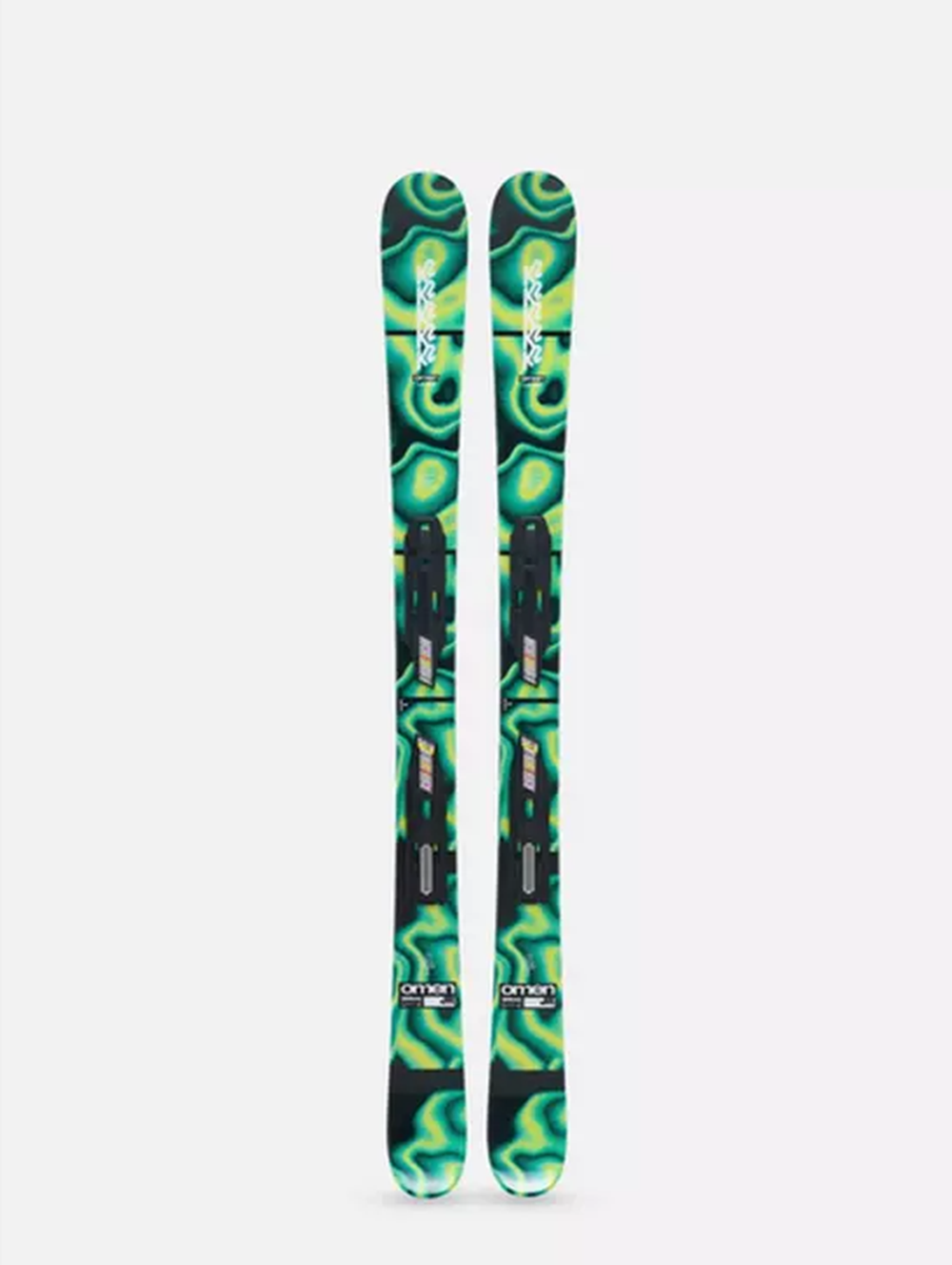 K2 Omen Jr 7.0 FDT Jr Skis 2026 Green 139